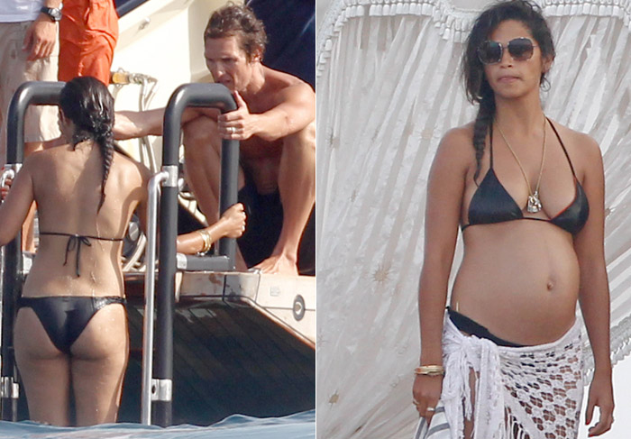 Camila Alves e Matthew McConaughey curtem o iate de Bono, em Ibiza