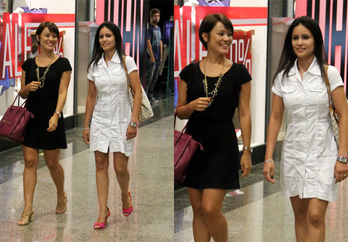 Geovanna Tominaga passeia em shopping, no Rio
