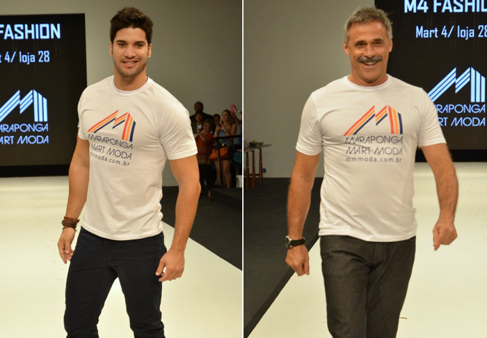 Oscar Magrini e ex-BBB Marcelo participam de festival de moda