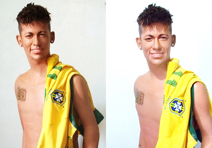Neymar ganha nova homenagem em forma de escultura