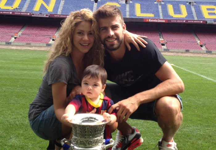 Shakira, Piqué e Milan
