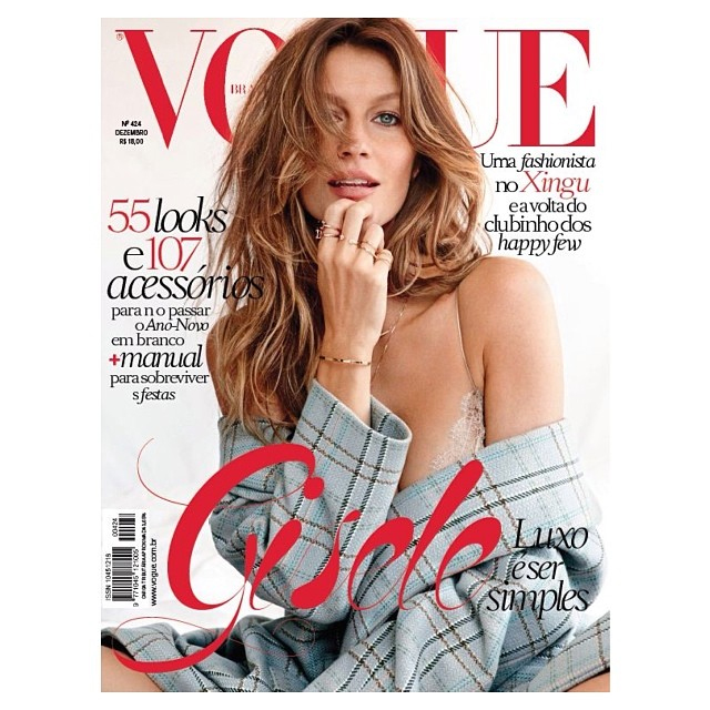 Gisele Bündchen Aparece Sensual Em Capa Da Vogue Ofuxico 