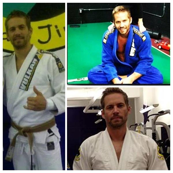 Brasileiro simboliza entrega de faixa preta de Jiujitsu a Paul Walker