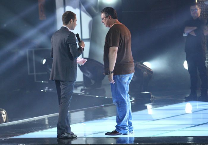 Tiago Leifert e Boninho