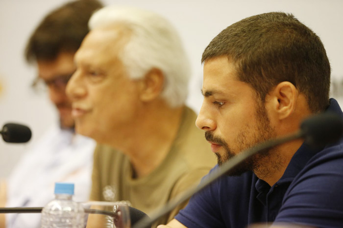 Em coletiva, Antonio Fagundes e Cauã Reymond falam sobre o filme Alemão, no Rio