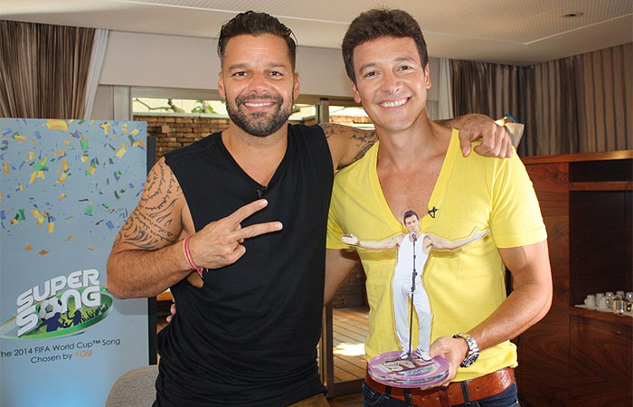 Ricky Martin conversa com Rodrigo Faro no Melhor do Brasil