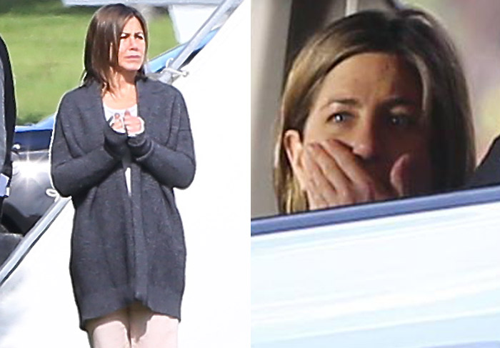 Jennifer Aniston muda o visual de seus cabelos mais uma vez