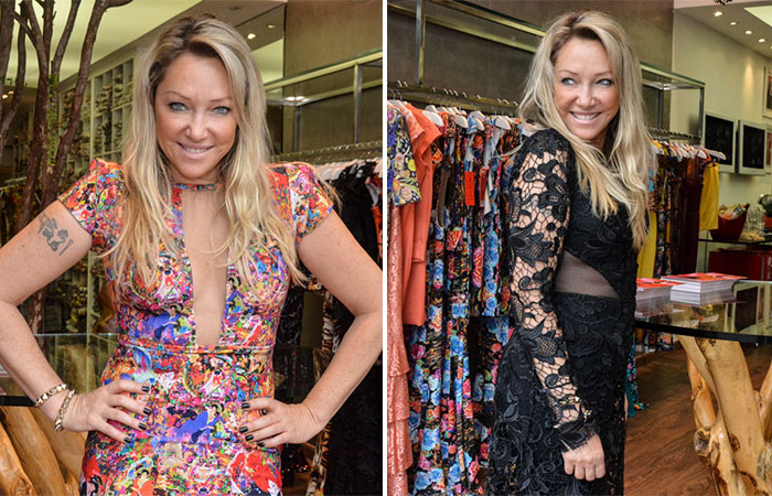 Deborah Blando vai a ateliê escolher looks para gravação