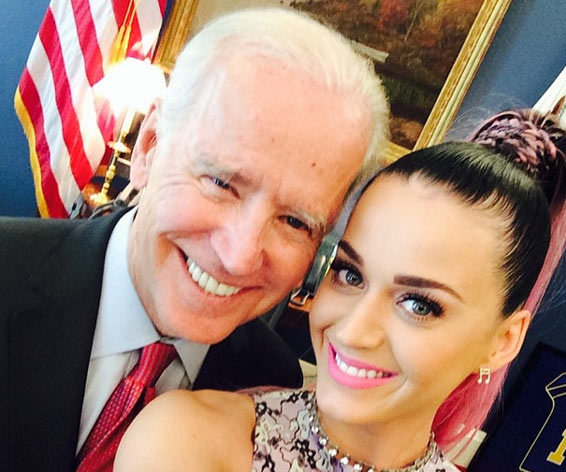 Katy Perry e Joe Biden 