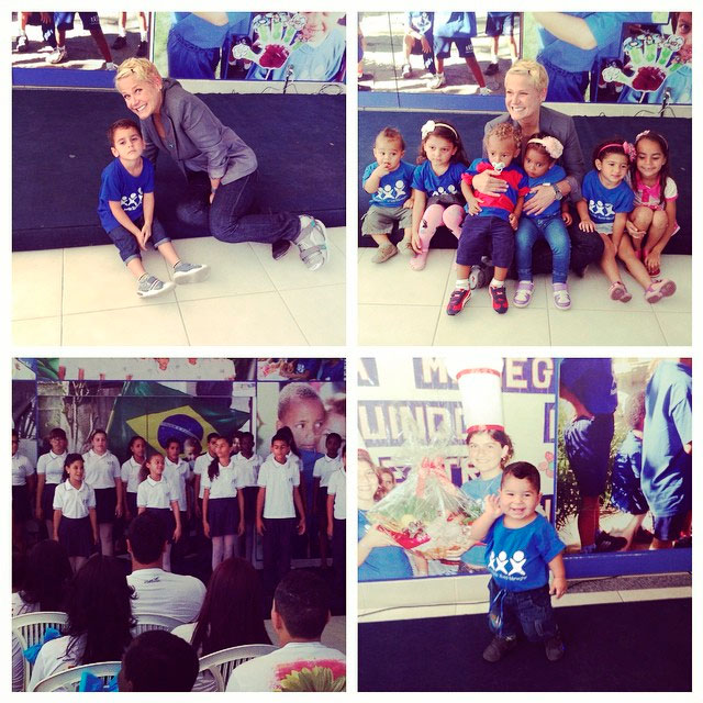 Xuxa Meneghel tem dia de festa na sua fundação