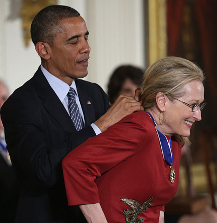 Meryl Streep é homenageada por Barack Obama