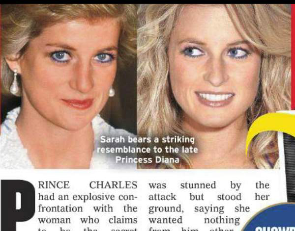 Tabloide revela encontro do Príncipe Charles com a a filha secreta da Princesa Diana
