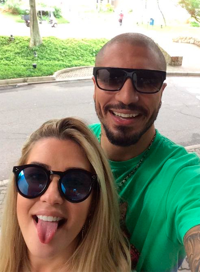 ExBBB’s Fernando e Aline se beijam em retorno ao Projac OFuxico