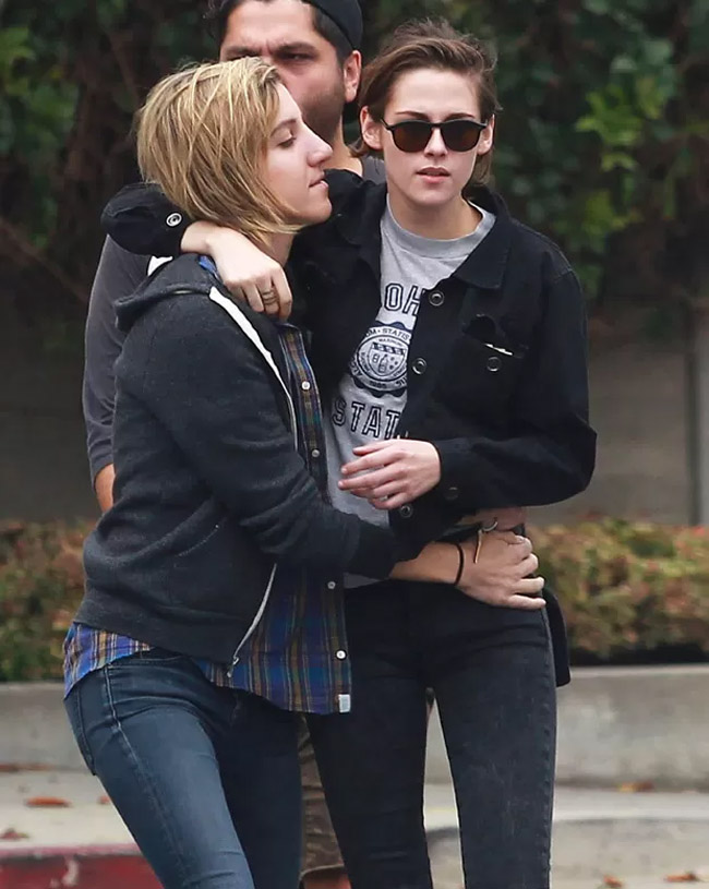 Kristen Stewart é clicada bem ‘carinhosa’ com Alicia Cargile