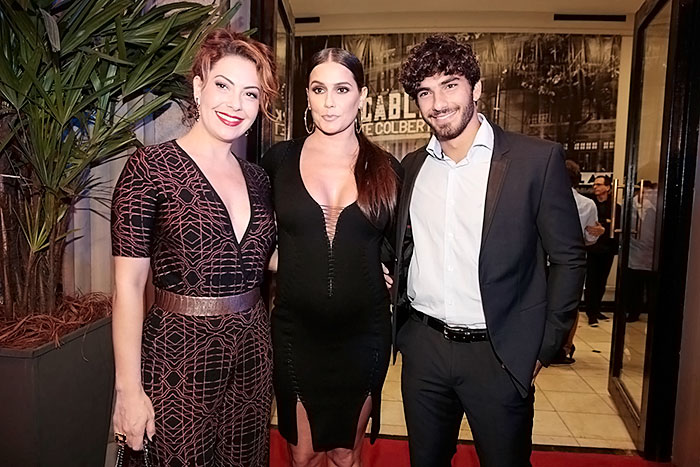 Fabíola Nascimento, Deborah Secco e Hugo Moura
