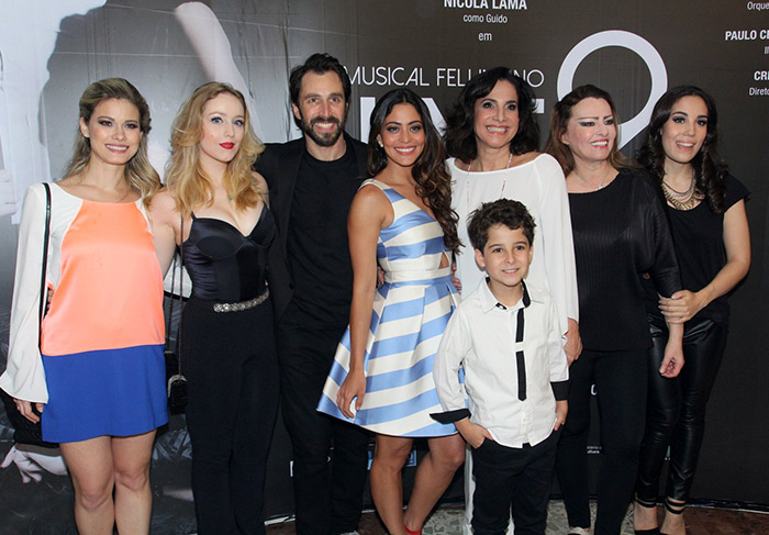 José Meyer prestigia estreia do musical Nine, no Rio