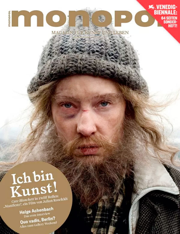 Cate Blanchett aparece irreconhecível em capa de revista