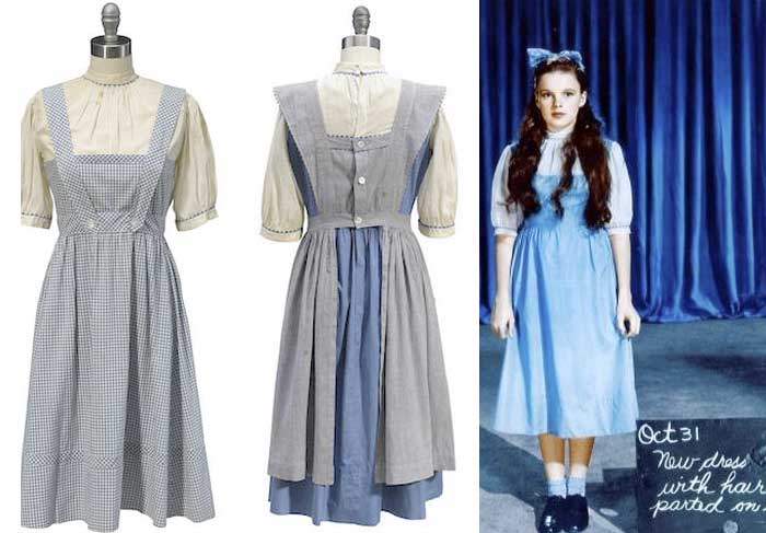 Vestido de O Mágico de Oz é arrematado por US$ 1,3 milhão
