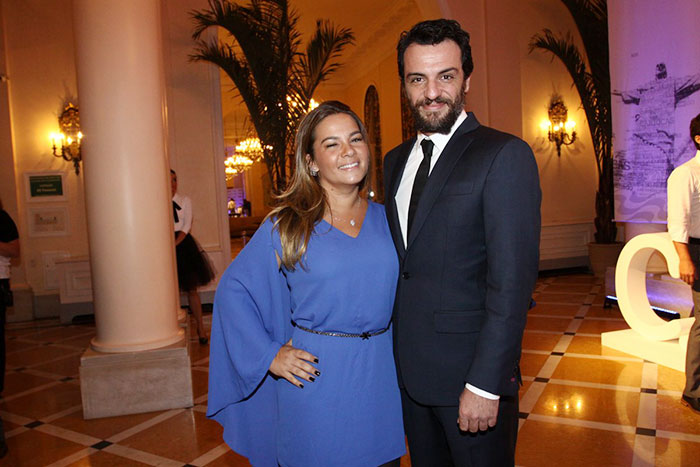 Betty Baumgarten e o maridão, Rodrigo Lombardi