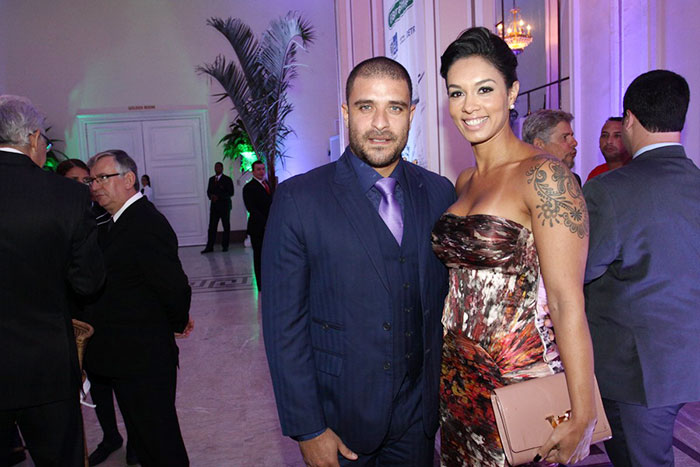 Diogo Nogueira e sua esposa, Milena Nogueira