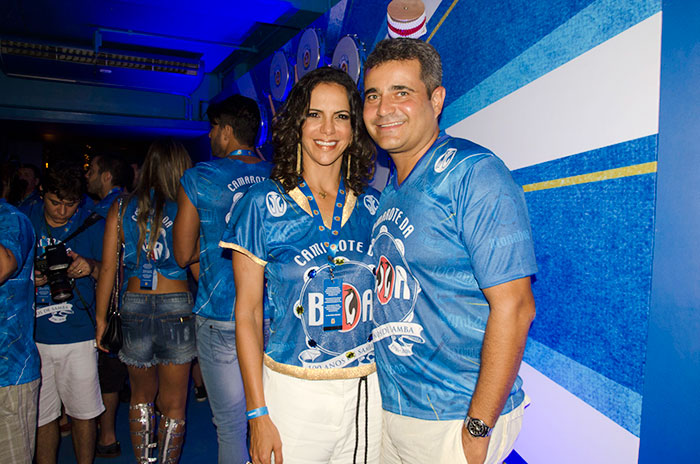 Virna Dias com o marido, Rodrigo Piovesan