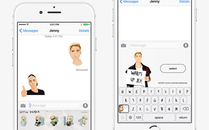 Como Kim Kardashian: Justin Bieber lança seu app de emojis