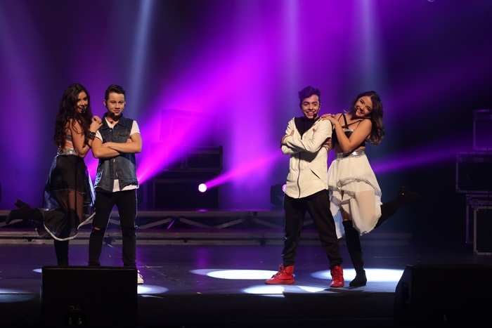 Atores mirins apresentam o Kids Music Festival