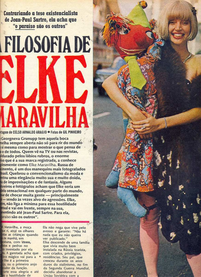 Elke Maravilha na revista Manchete (1973)