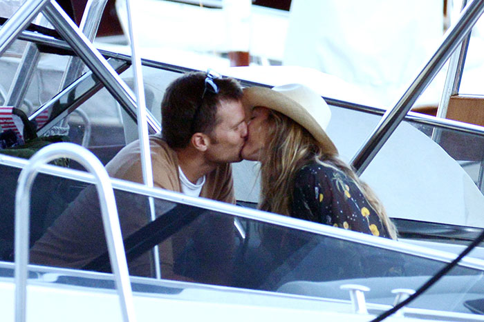  Tom Brady e Gisele Bündchen beijam muito na Itália
