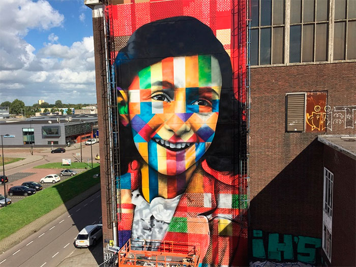 Eduardo Kobra pintou mural sobre Bob Dylan nos EUA