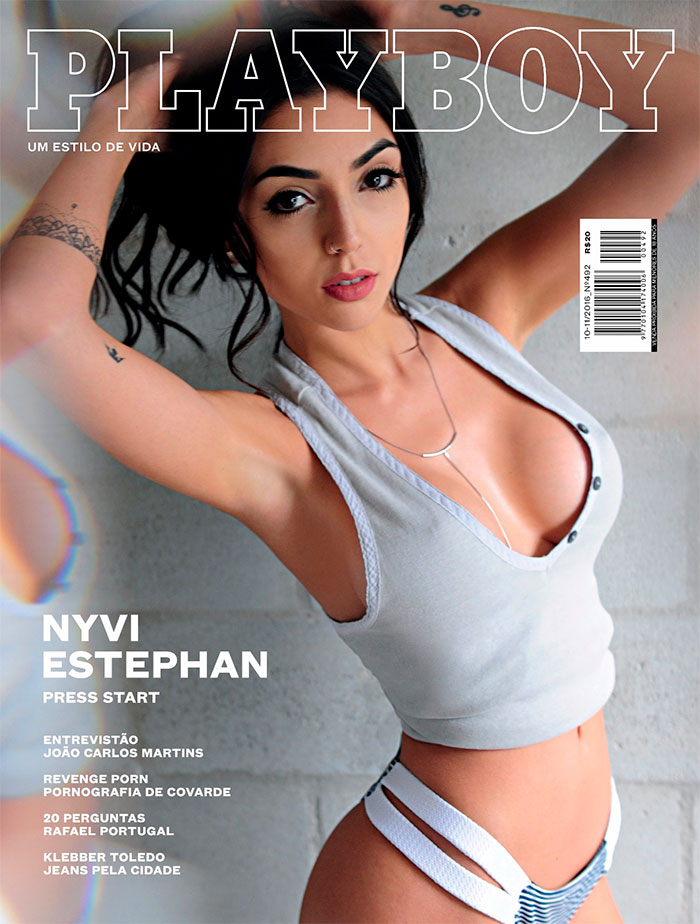 Confira a capa escolhida para a Playboy de Nyvi Estephan
