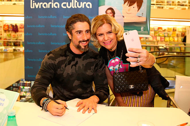 Mion recebeu o carinho de Astrid Fontenelle