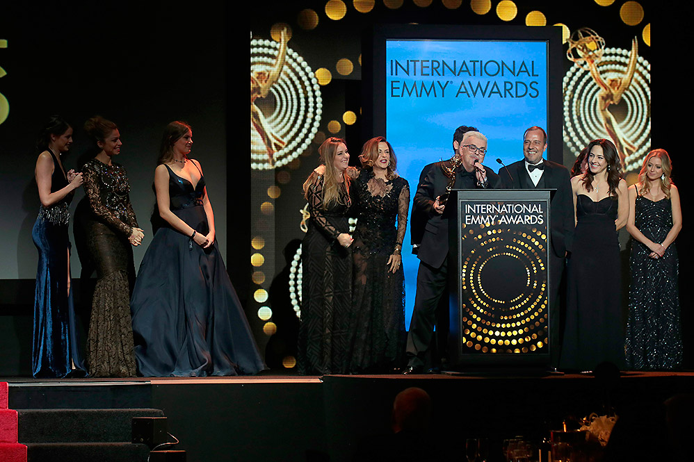 Walcyr Carrasco faz discurso ao receber prêmio