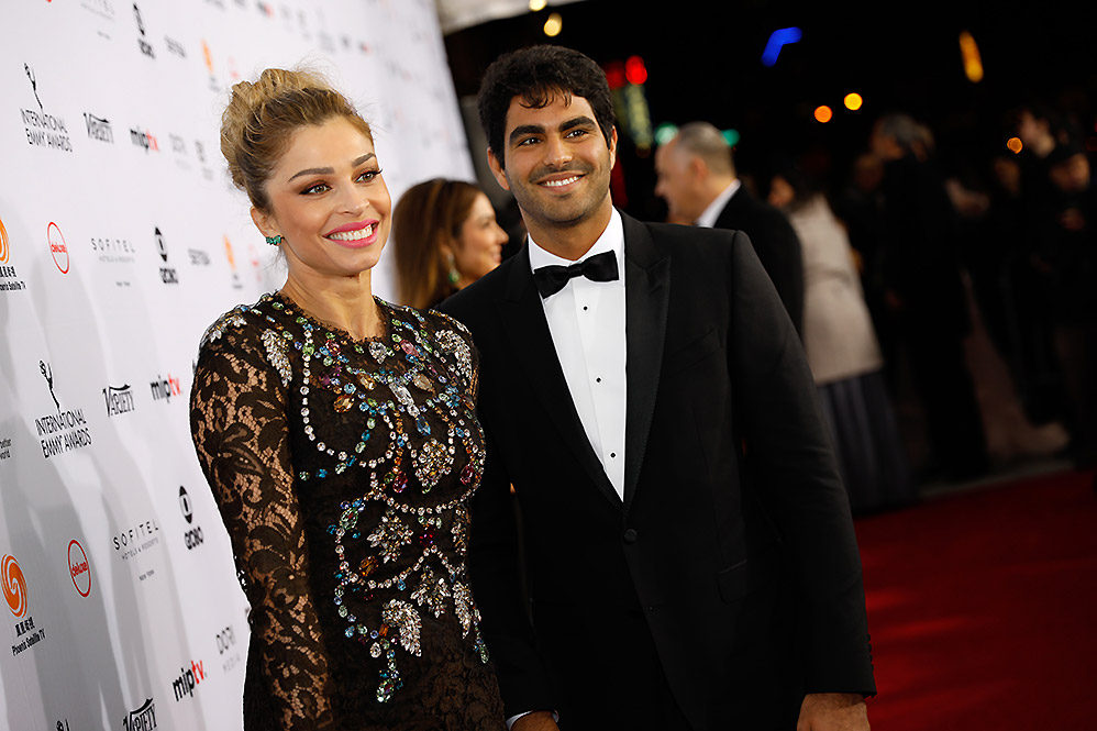 Grazi Massafera e o namorado o empresário Patrick Bulus, em prêmio em Nova York