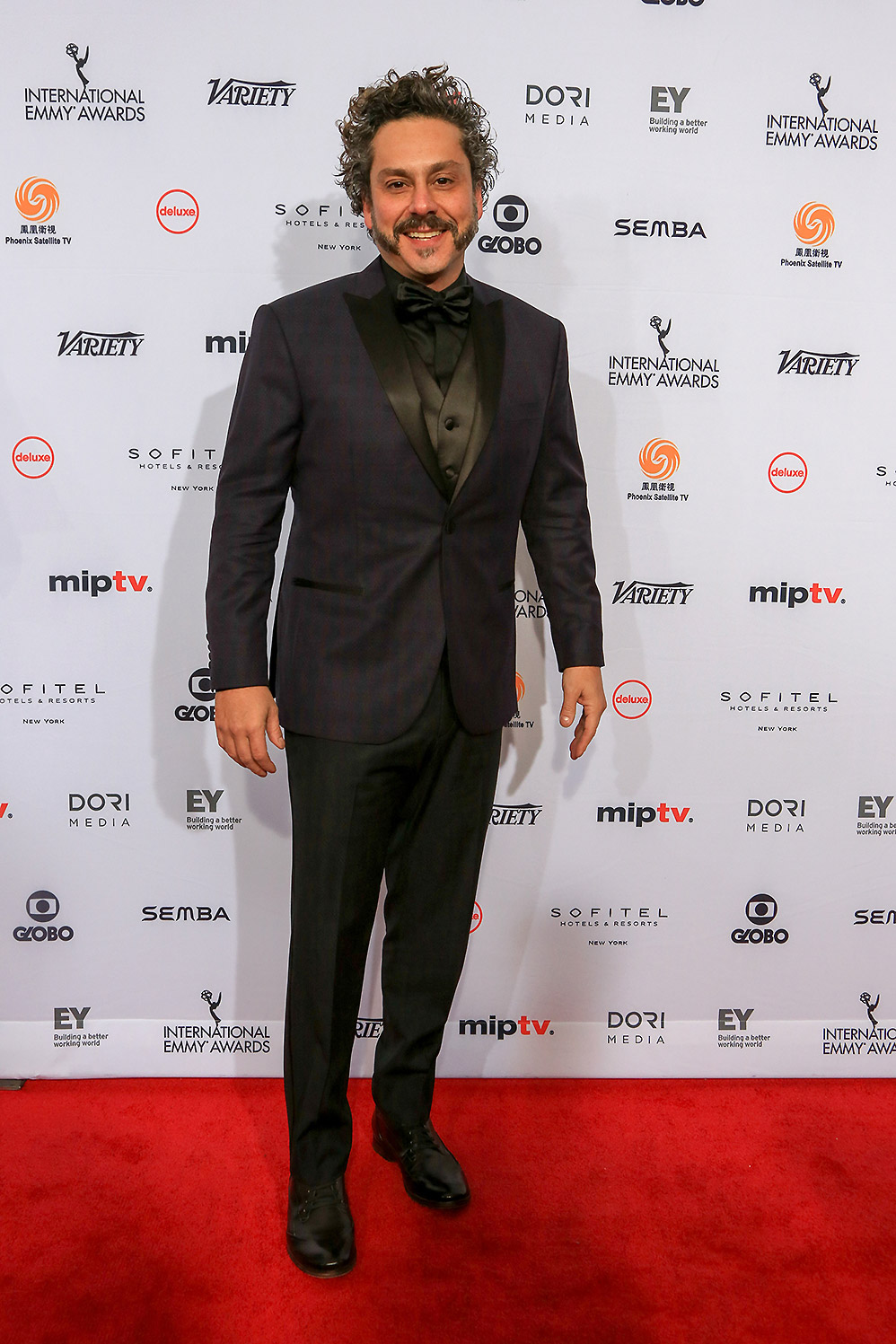 Alexandre Nero em prêmio em Nova York, nos Estados Unidos