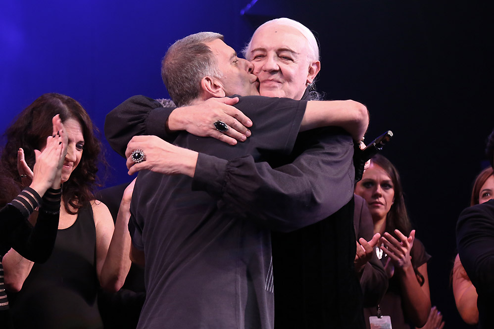 Famosos na sessão para convidados do espetáculo Vamp, no Rio