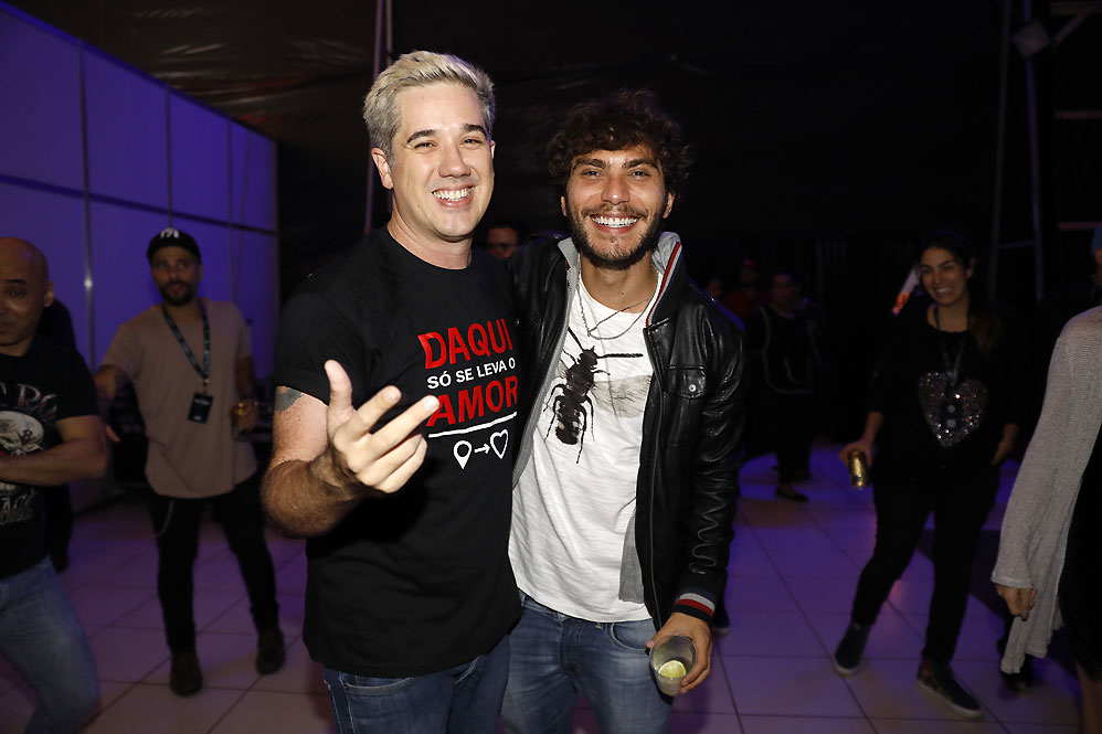 Rogério Flausino e Bruninho, da dupla com Davi