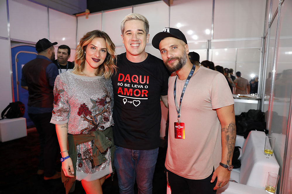 Giovanna Ewbank, Rogério Flausino e Bruno Gagliasso