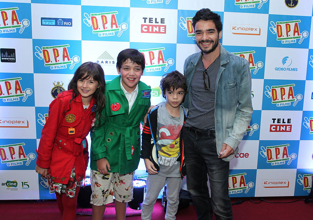 Caio Blat com o filho, Bento