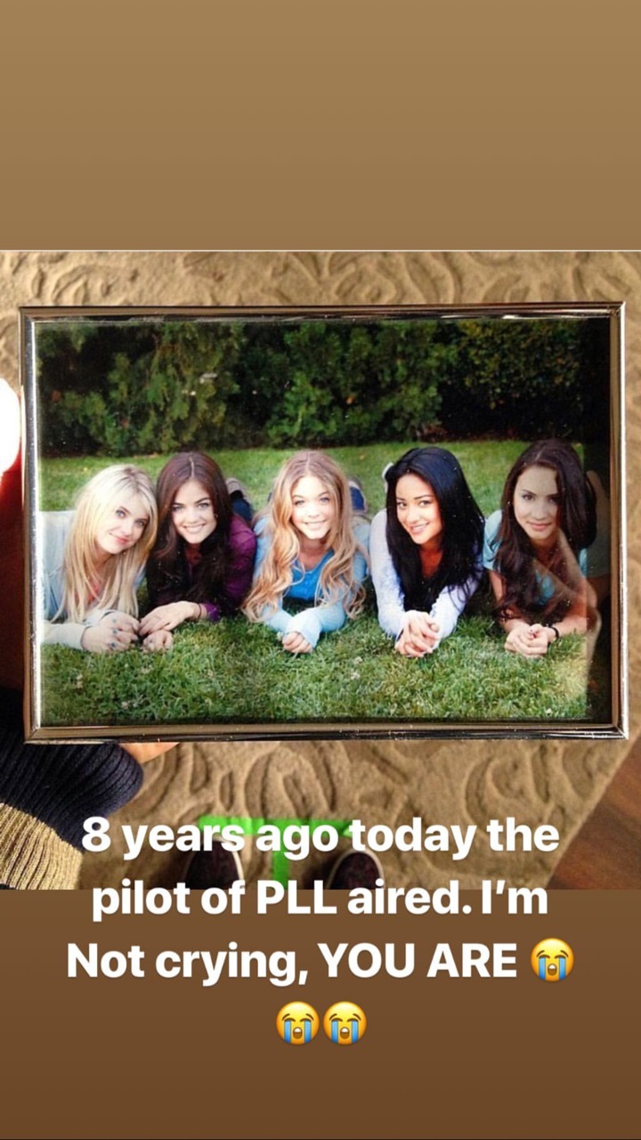 Imagem publicada por Lucy Hale nos instastories