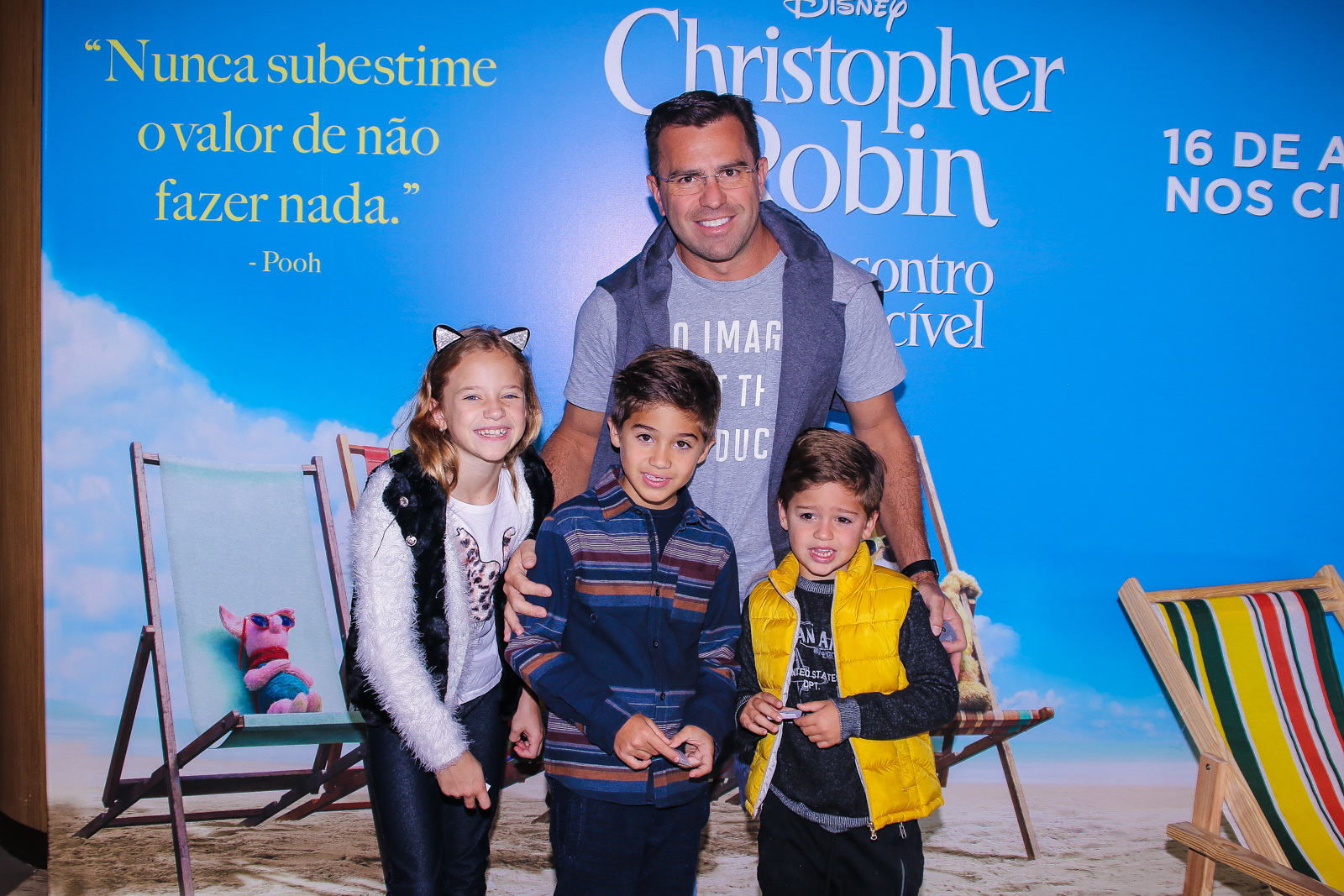 Rodrigo Bocardi e os filhos