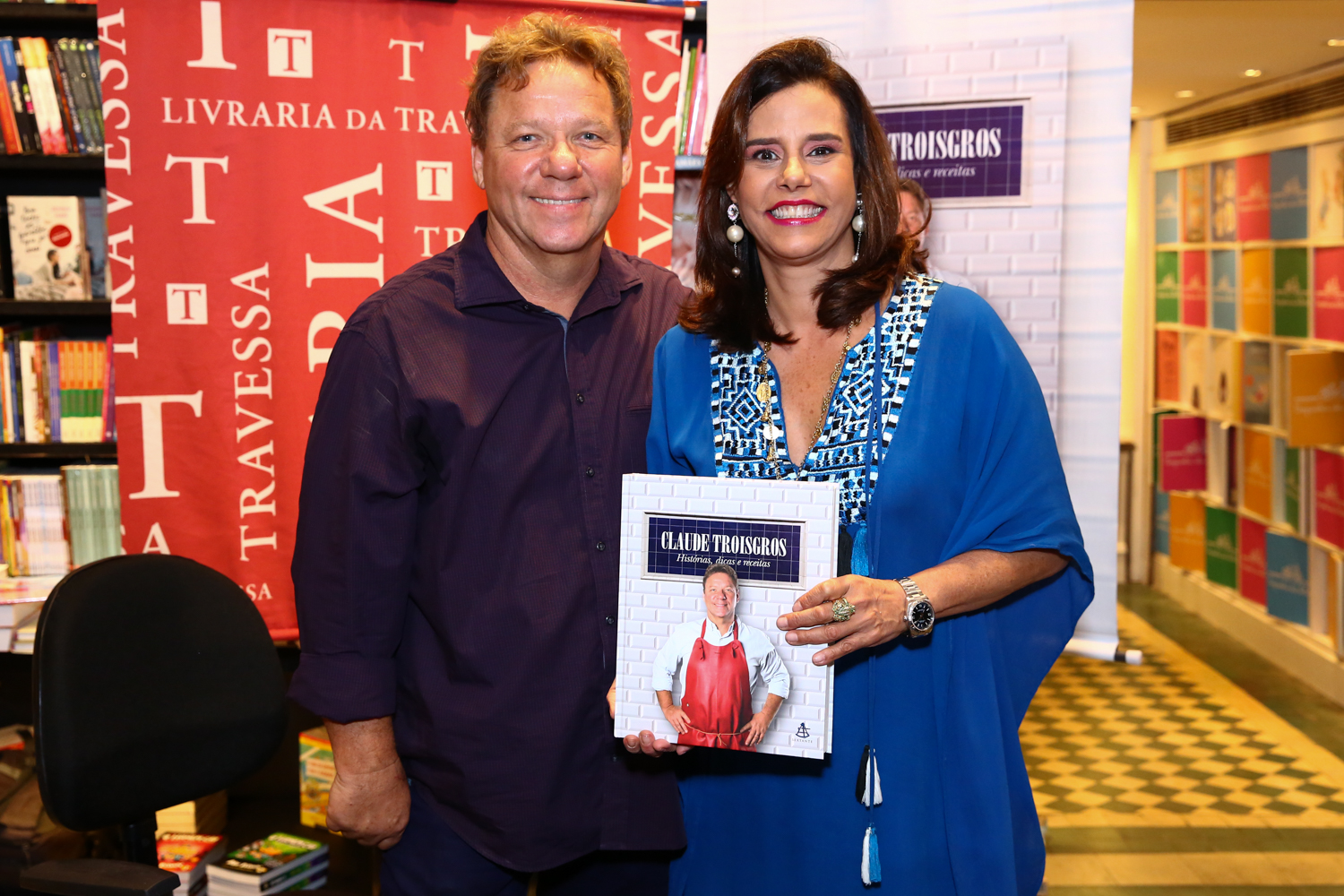 Famosos comparecem em lançamento do livro de Claude Troisgros