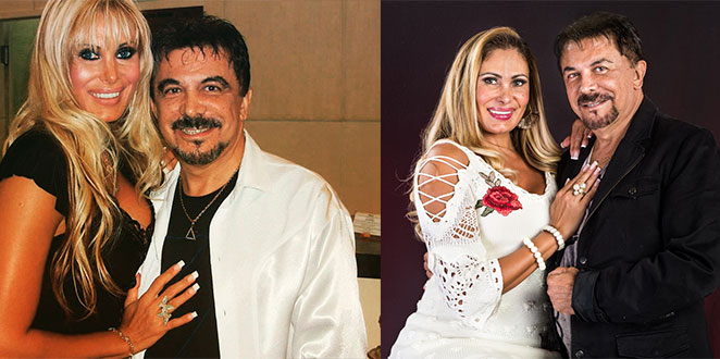 Angela Bismarchi celebra 15 anos de casamento com seu marido