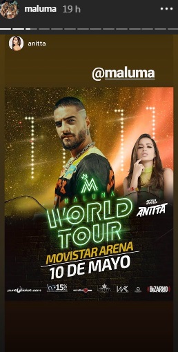 Anitta deve participar de show de Maluma