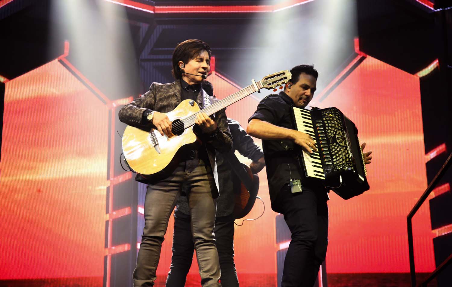 Xororó durante o show em São Paulo