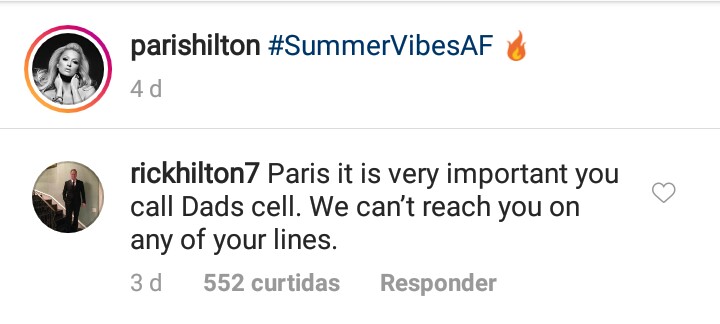 Pai de Paris Hilton implora para que filha atenda o telefone