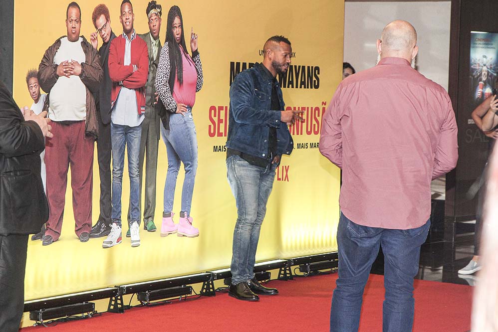 Aline Riscado participa de evento com Marlon Wayans