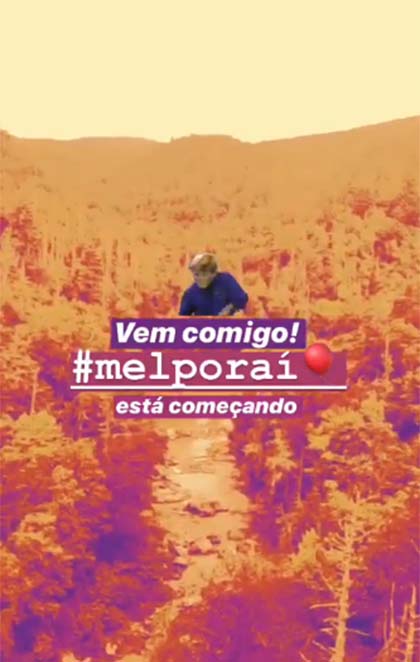 Mel Fronckowiak deu algumas dicas aos internautas em seus Stories do Instagram