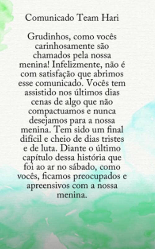 A Fazenda: Família de Hari fala de acusações de assédio contra Lucas