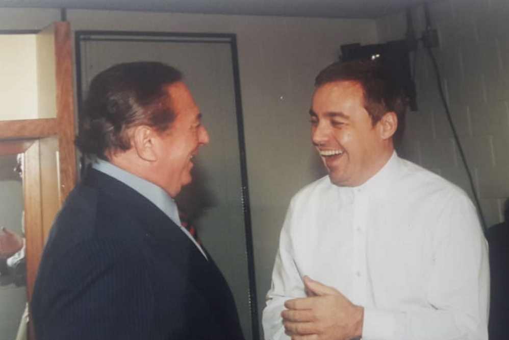 Gugu Liberato ao lado de Rita Lee, no SBT